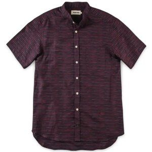 The Bandit in Navy & Red Slub Stripe - L - 42